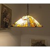 Chloe Lighting Kinsey Tiffany-Style 2 Light Mission Hanging Pendant Fixture 16" Shade - 3 of 4