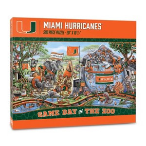 NCAA Miami Hurricanes Game Day at the Zoo 500pc Jigsaw Puzzle - 1 of 3