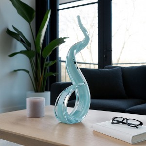Modern Abstract Glass Sculpture Statue for Home Decor - Stylish
