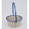 11" Bamboo Easter Basket Cool Colorway Blue with Pink Mix - Spritz™ - image 2 of 3