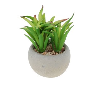 Unique Bargains Artificial Plants Plastic Green 2.95"x2.95"x2.76" 1Pc - 1 of 4