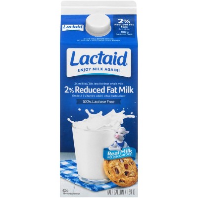 Lactaid Lactose Free 2% Reduced Fat Milk - 0.5gal
