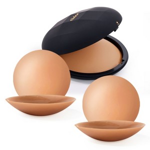 Niidor 2 Pair Nipple Covers for Women - Sticky Adhesive Silicone Pasties Reusable Pasty Nipple Cover with Travel Box - 1 of 4