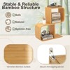 Tangkula 2PCS Bamboo Geometric Bookshelf 2-Tier S-Shaped Bookcase w/ Anti-tipping Device - 4 of 4