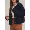 Women's Chunky Knit Button Down Sweater - In February - 2 of 4