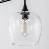 Rennnsan Carvia 36" W 3 -Light Glass Dimmable Modern Linear Kitchen Island Pendant in Black & Brass - 2 of 3