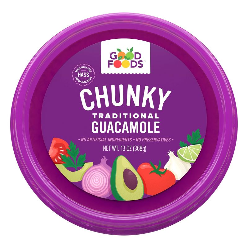 Good Foods Chunky Traditional Guacamole - 13oz, 1 of 9