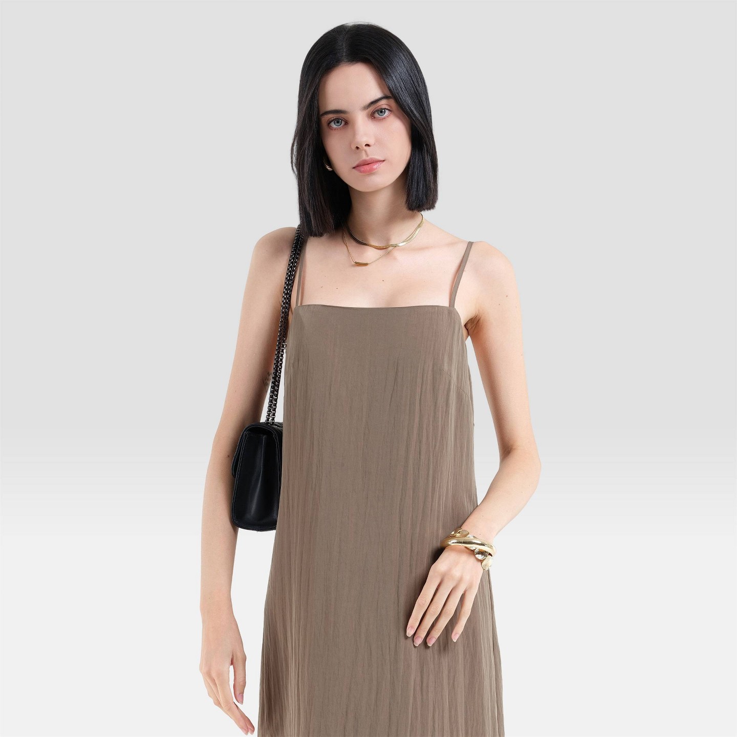 Женское платье A New Day Flowy Resort Maxi Slip, цвет: Коричневый — фото 2