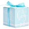 Sparkle and Bash 50 Pack "Its a Boy" Baby Shower Party Favors Treat Boxes, Paper Gift Box with Ribbons, Blue - 4 of 4