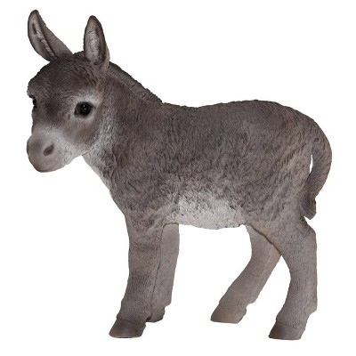 16" Polyresin Standing Donkey Statue Gray - Hi-Line Gift