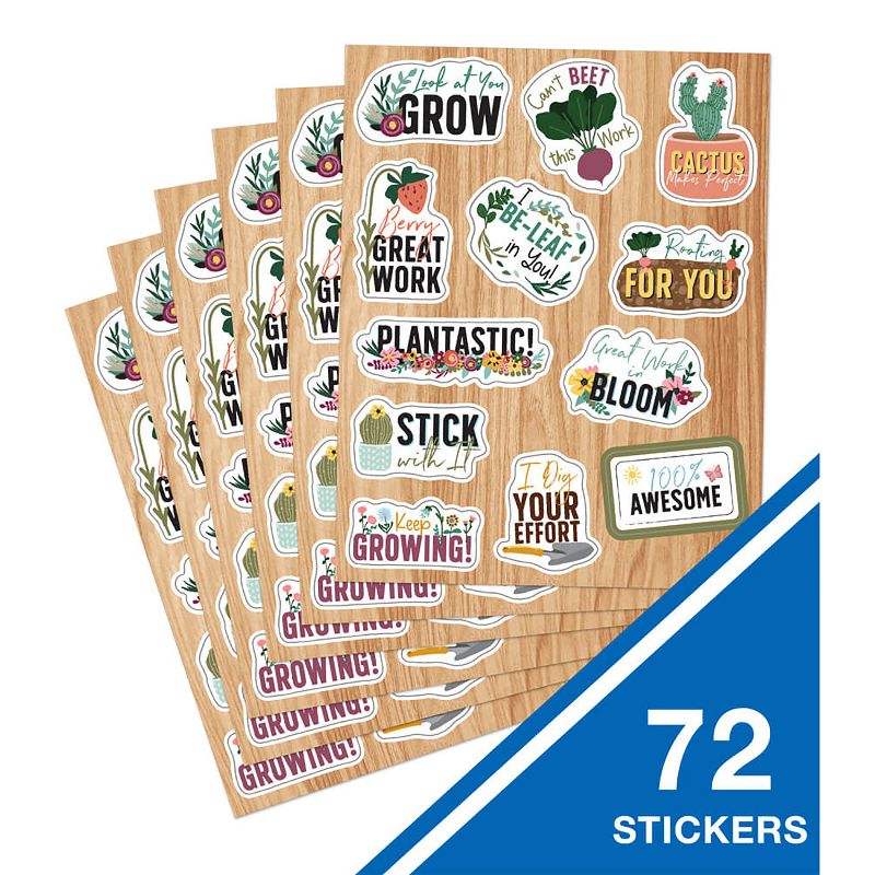 Carson Dellosa Education Grow Together Motivators Shape Stickers, 72 Per Pack, 12 Packs, 2 of 4
