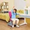 Costway Kids Study Desk Chair Adjustable Height Depth w/Sit-Brake Casters - 4 of 4