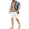 LA LEELA Mens Hawaiian Short Sleeve Button Down Shirt Men's Summer Shirts Casual Beach Holiday Hawaii Island Shirts for Men Funny - image 2 of 4