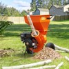 VEVOR Wood Chipper Shredder Mulcher, 7HP Heavy Duty Gas Powered Engine, 3” Max Diameter 212cc 4.1 kW, 4-Stroke 3-in-1 Woodchipper, Black&Orange - 2 of 4
