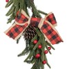Kurt Adler Unlit Berry Pinecone Rattan Christmas Garland, 6ft - 2 of 2
