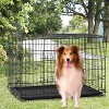 FDW Extra Large Dog Crate Dog Kennel Cage with Double Door,48 inch Folding Metal Wire Dog Cage with Removable Tray÷r Panel,Pet Crate for Large - 2 of 4