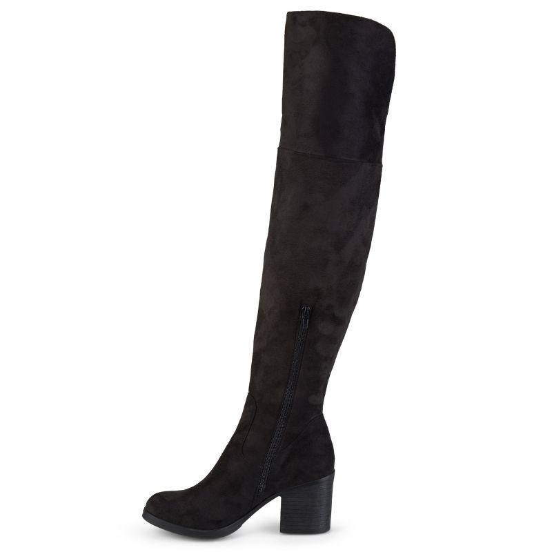 Journee Collection Womens Sana Stacked Heel Over The Knee Boots, 3 of 10