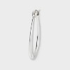 Silver Plated Circle and Oval Hoop Earring Set 2pc - A New Day™: Brass, Nickel-Free, Hinge Closure, Gift Box Included - 3 of 3