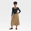 Women's Slim Fit Long Sleeve Scoop Neck Ribbed T-Shirt - Universal Thread™ - 3 of 4