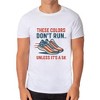 Men's 4th These Colors Don't Run Unless It's A 5K Patriotic Funny T-Shirt For Adults - 2 of 4