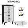5 Drawer Dresser with Vintage Pattern Design, Modern and Stylish Dresser - 2 of 4