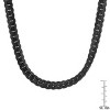Steeltime 24" black ip stainless steel flat cuban link necklace - 3 of 4
