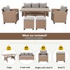 Chic Crate-Rustic Outdoor Wicker Set – 6-Piece Patio Furniture w/ Rattan Sofa, Chairs & Table | Natural Finish | Multi-Room - 4 of 4