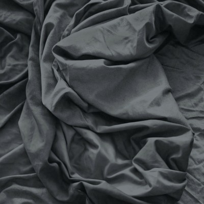 Charcoal Full Cotton Percale 4-Piece Sheet Set