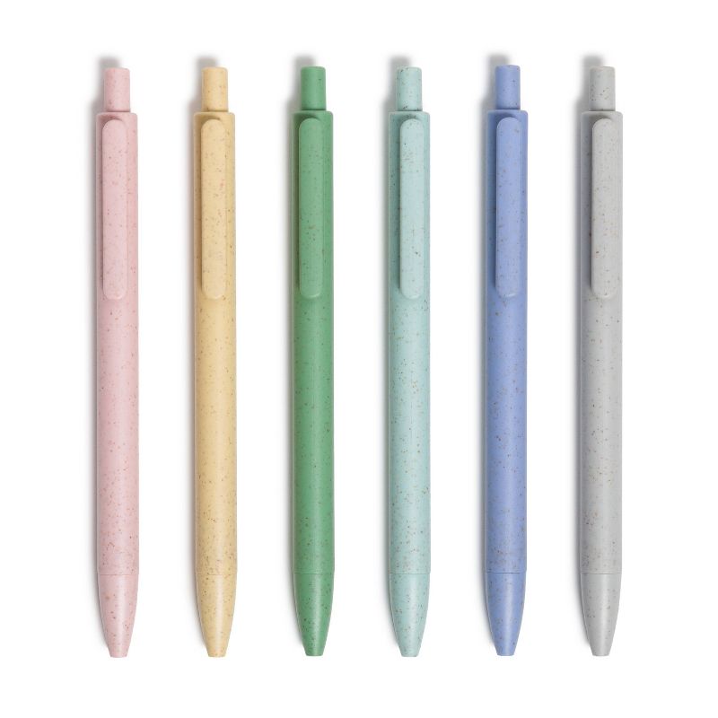U Brands U-Eco 6pk Ballpoint Pens Core Speckle 0.7mm Black Ink, 1 of 8