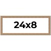 PosterPalooza | Panoramic Deco Brown Picture Frame - UV Acrylic, Foam Board Backing, Hanging Hardware - 2 of 4