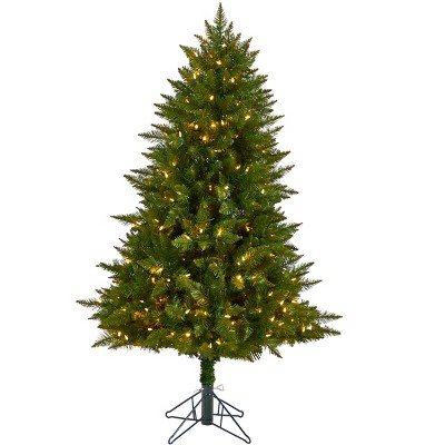 Nearly Natural 5-ft Vermont Spruce Artificial Christmas Tree with 250 Color Changing (Multifunction and Remote Control)