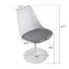 Infurnic Counter and Bar Stools, Modern Counter Stool Barstools with Cushion Backrest for Kitchens, Dining Room, Bar, White, 19.3"*16.5"*31.9" - 3 of 4