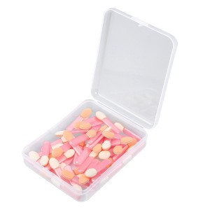 Unique Bargains Dual Sides EyeShadow Makeup Applicators Short Sponge Brushes Pink White 50 Pcs - 1 of 4