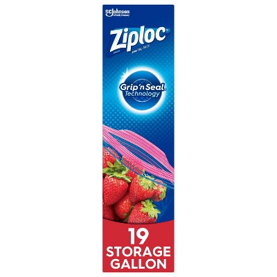 Ziploc Storage Gallon Bags With Grip 'n Seal Technology - 19ct : Target