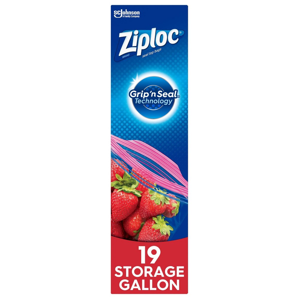 UPC 025700156215 product image for Ziploc Storage Gallon Bags with Grip 'n Seal Technology - 19ct | upcitemdb.com