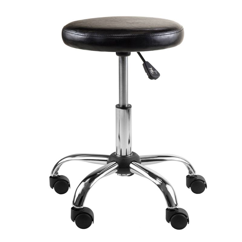Clark Adjustable Height Swivel Bar Stool with Cushion Black - Winsome, 3 of 14