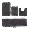 Shaggy Border Collection 4-Piece Bath Rug Set 100% Cotton Tufted Weave Ruffle Border Pattern Bathroom Rug for Machine Washable Bathmat - 2 of 4