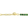 EVERLY JEWELRY |Cubic Zirconia Tennis Bracelet in Brass - Multiple Gemstone and Metal Color Options. - 2 of 4