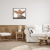 Stupell Industries Baby Cow Animal Watercolor Floating Frame Canvas Art - 3 of 4