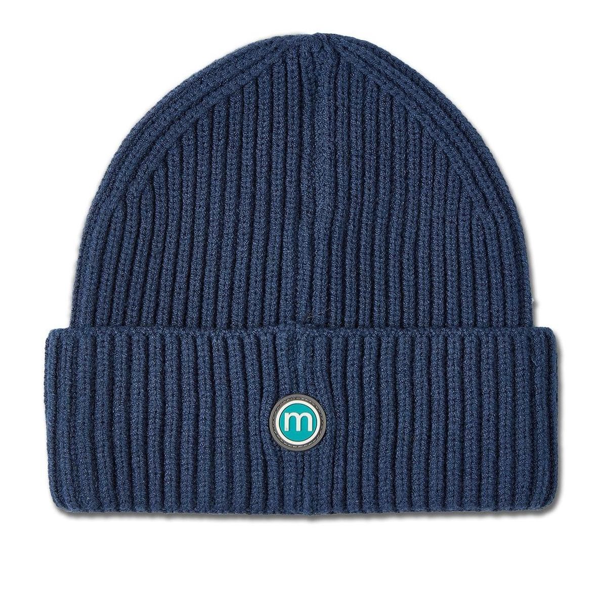 Memoi Boys Ribbed "M" Yarn-Embroidered Rayon-Blend Beanie - thumbnail 5
