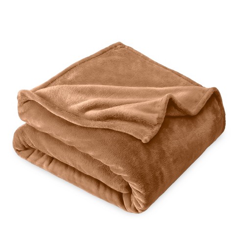 Saddle Microplush Throw Fleece Blanket By Bare Home Target