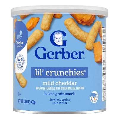 Gerber Baby Food Mild Cheddar Crunchies Baby Snack - 1.48oz