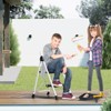 APRILSOUL Folding Ladder 800 lbs Capacity Step Stool with Safety Lock Tool Wide Steps White - 4 of 4