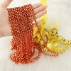 12 Pcs Orange Bead Necklaces, 33 Inch 7mm Halloween Mardi Gras Party Favors For Parade Wedding Celebrations Decor - 4 of 4