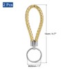 Unique Bargains PU Braided Keychain for Bag Wallet Decoration 2 Pcs - 2 of 3