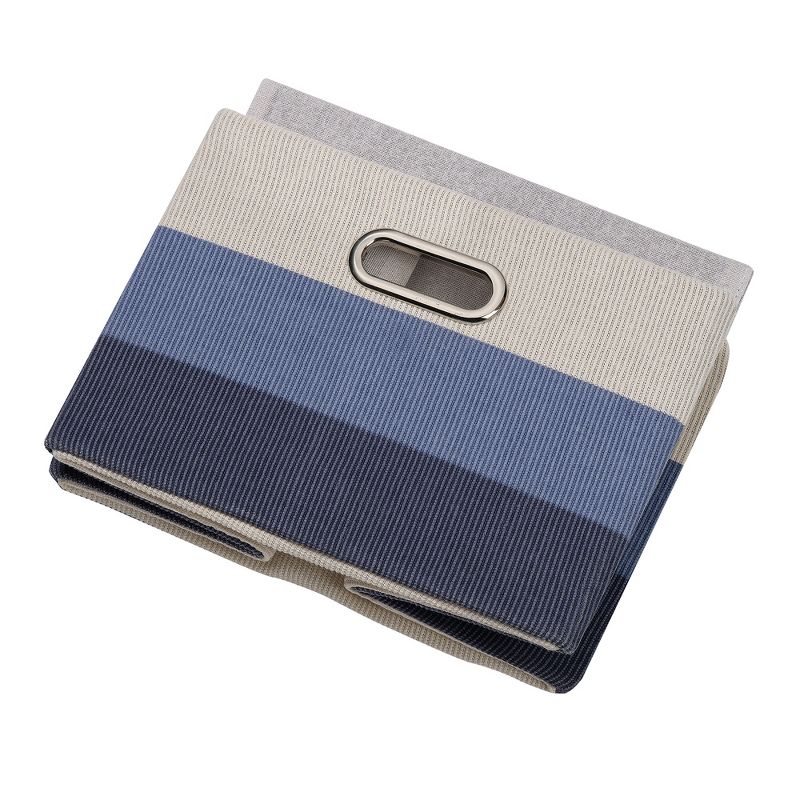 Lambs & Ivy Blue Ombre Foldable/Collapsible Storage Bin/Basket, 4 of 5