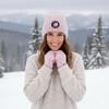 Canada Weather Gear Women's Winter Hat and Gloves Set - Warm Knitted Beanie with Thermal Push Lining Gloves - 2 of 3