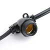 Novelty Lights Globe Outdoor String Lights with 80 In-Line Sockets Black Wire 100 Feet - 4 of 4