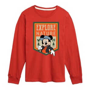 Boys' - Disney - Explore Nature Long Sleeve Graphic T-Shirt - 1 of 4