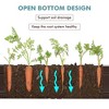 Costway Raised Garden Bed Kit Outdoor Planter Box  Planting Flower Container Brown - 4 of 4
